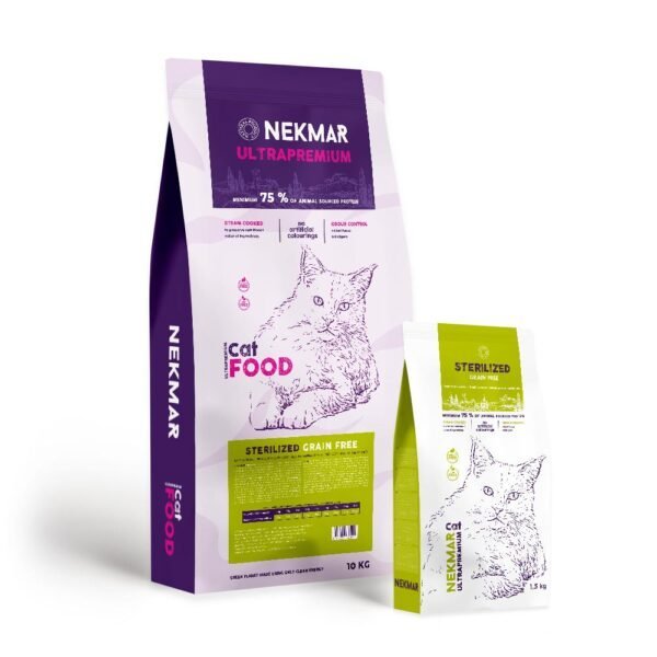 Nekmar Cat Food Chat Stérilisé SAUMON FRAIS Sans Céréale