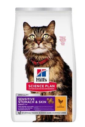 Hill's Hills Science Plan Sensitive Stomach/skin Dry Cat Food - 7kg