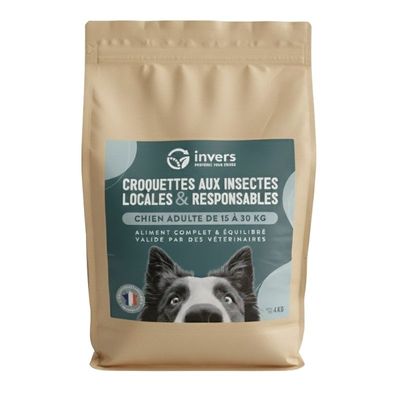 Invers Croquettes aux insectes chien taille moyenne