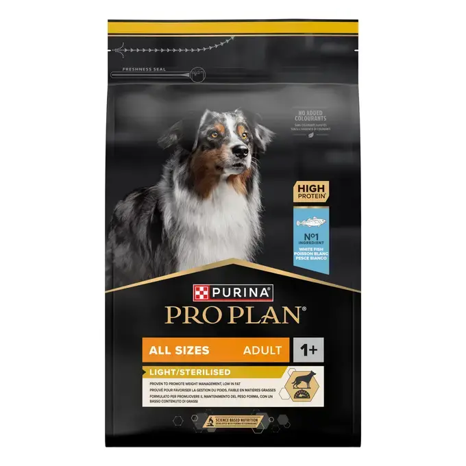 Pro Plan All Sizes Adult Light Sterilised Poisson Blanc