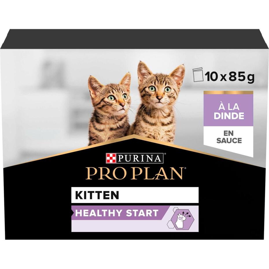 Pro Plan Kitten NutriSavour Dinde en Sauce